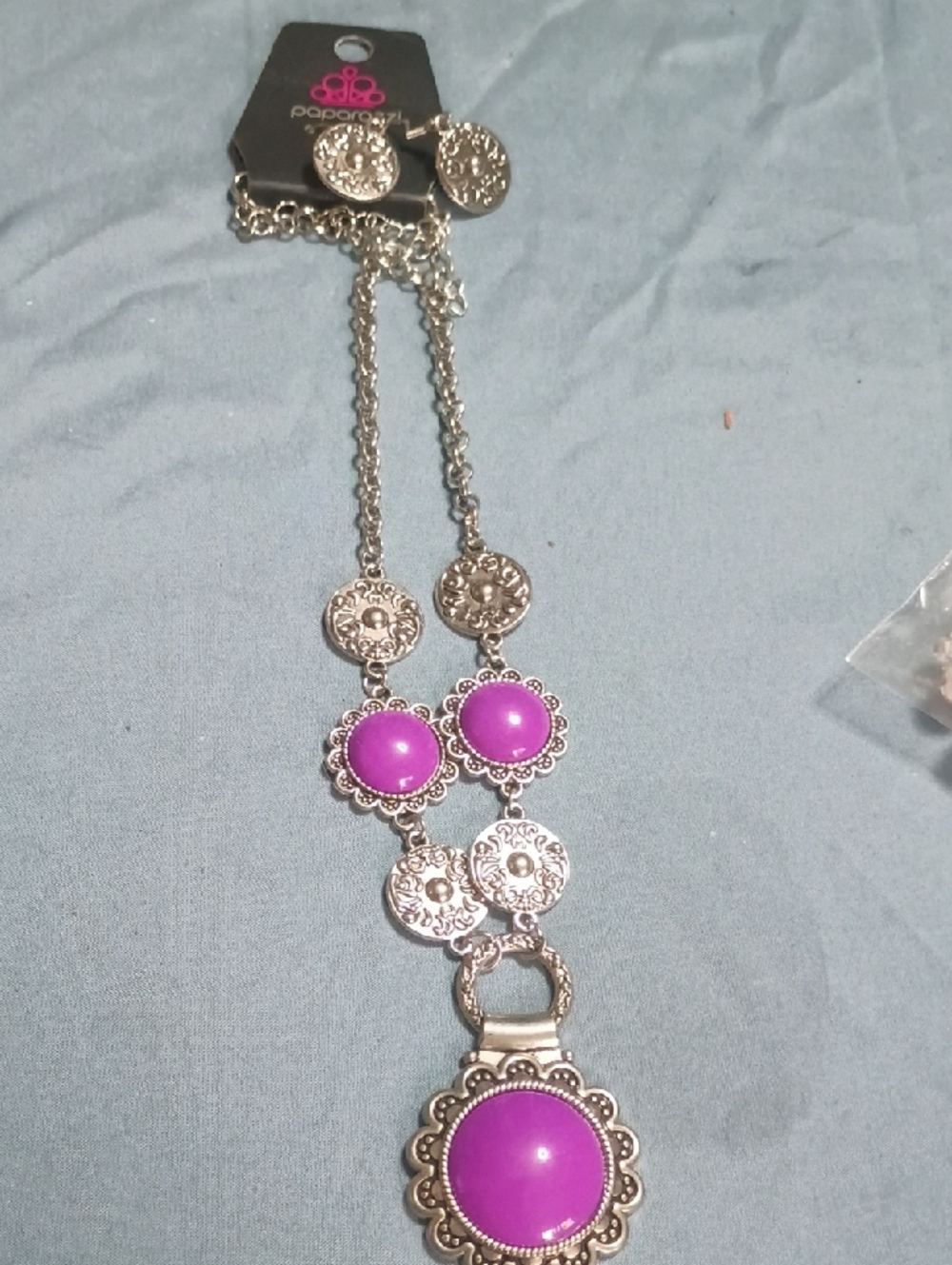 paparazzi Bright Purple Filigree Pendant Necklace